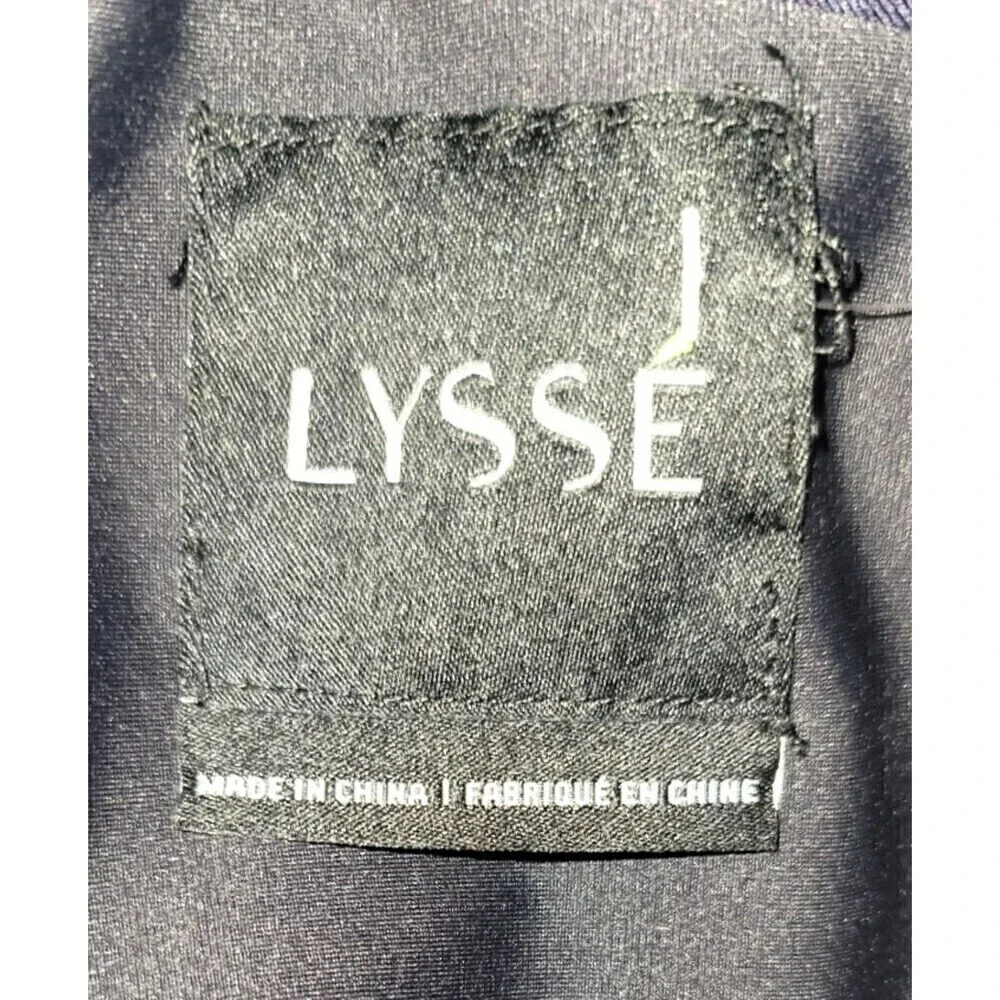 Lysse Navy Blue Marais Scrunched Knee-Length Dress Size M
